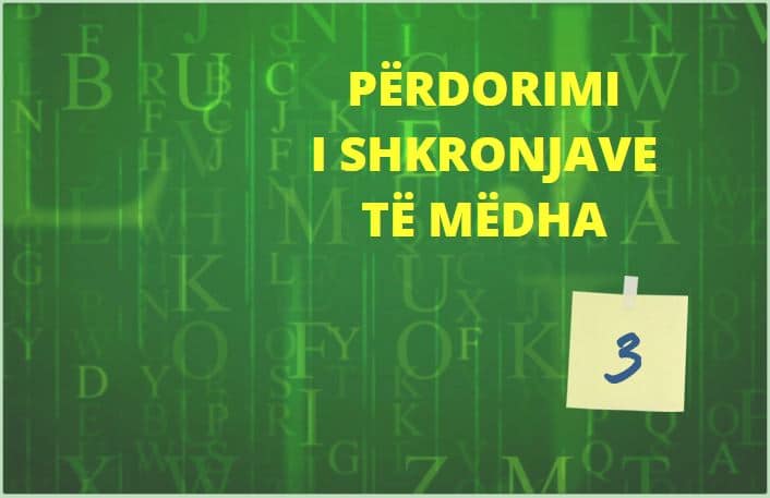 Shkronjat e mëdha 3