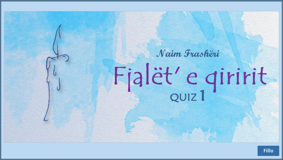Fjalët e qiririt Quiz 1