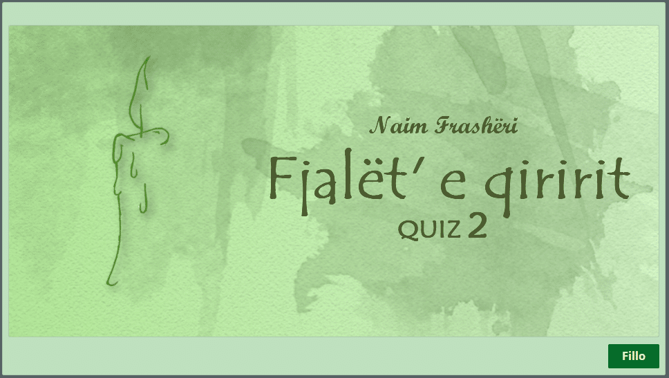 Fjalët e qiririt Quiz 2