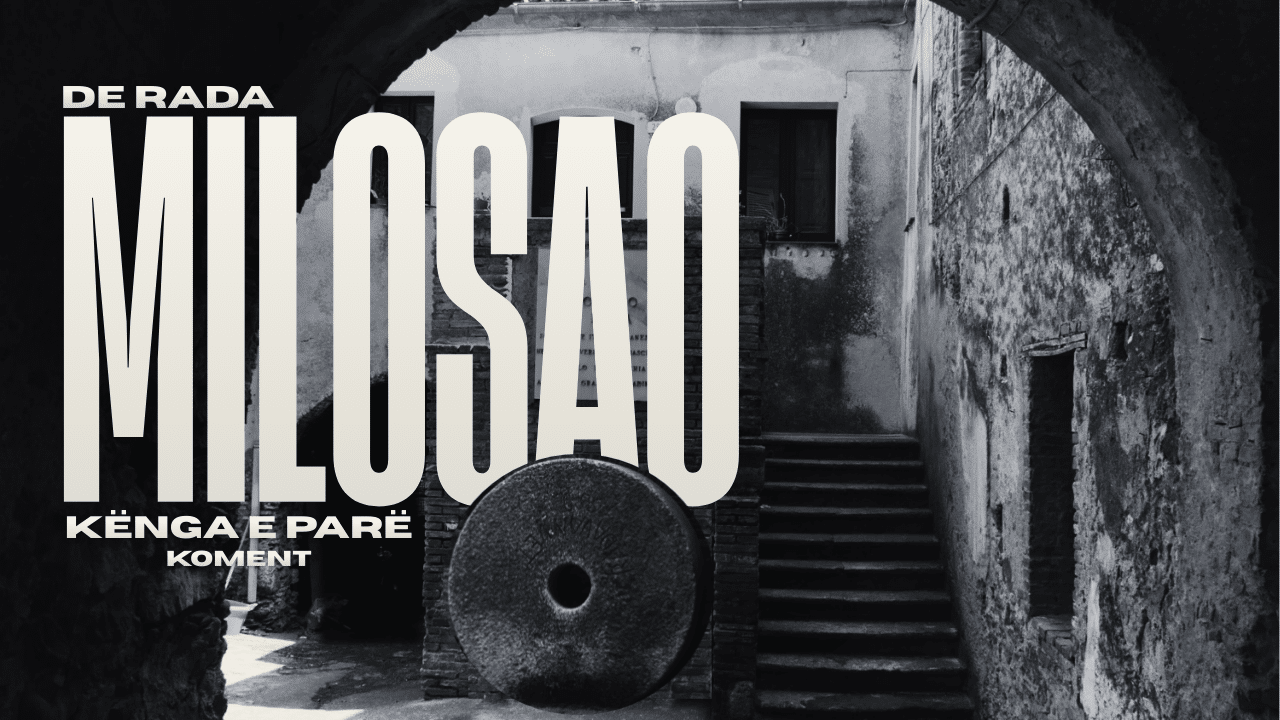 Milosao-Kënga e parë kopertina