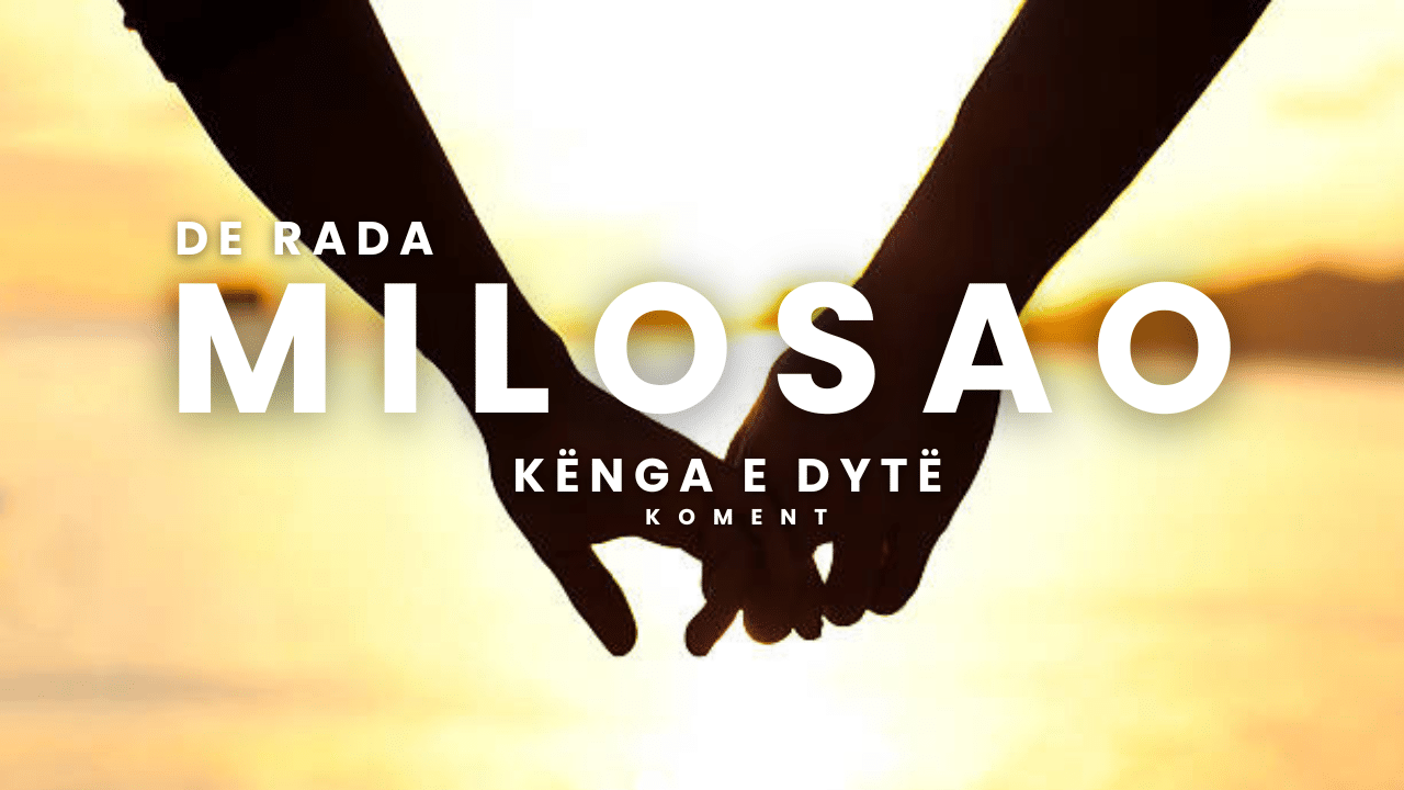 Milosao-Kënga e dytë kopertina